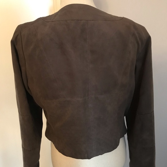 Grey suede jacket - Picture 2 of 2